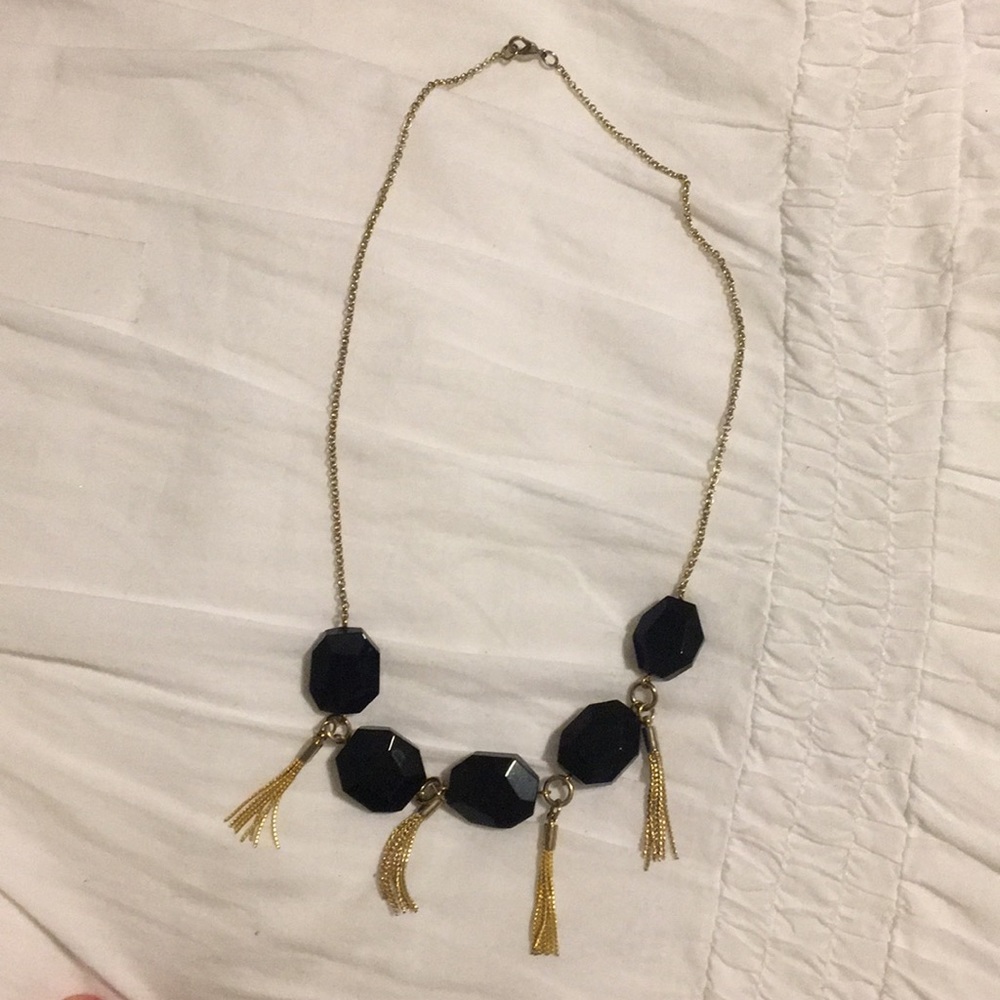 Black & gold necklace